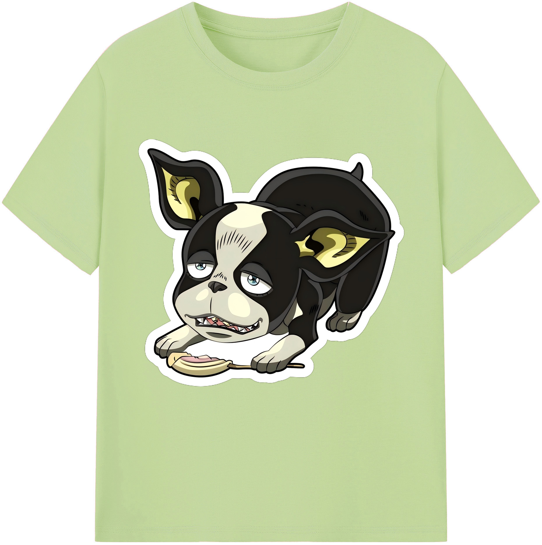（画像用） ジョジョの奇妙な冒険 イギー JoJo's Bizarre Adventure Iggy 綿100％半袖Tシャツ（フロントプリント）